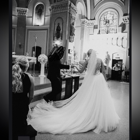 Havasu Overskirt by Pronovias 
*customized with belt attachment - Picture 4 of 5